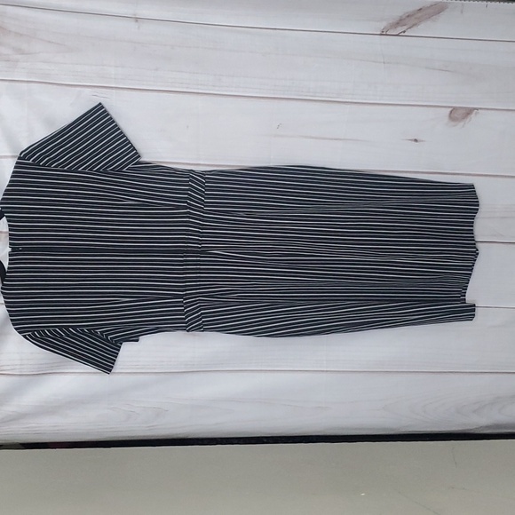 Banana Republic Striped Button Dress Size 10 - Picture 6 of 8